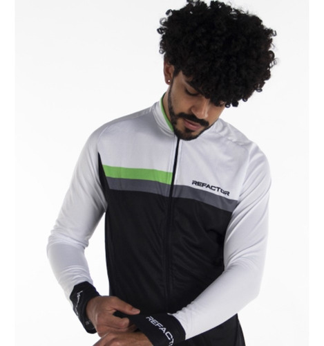 Imagem 5 de 6 de Camisa Ciclismo Refactor Reflex Manga Longa Proteção Uv 50+