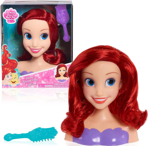 Mini Muñeca Princesa Ariel Para Peinar