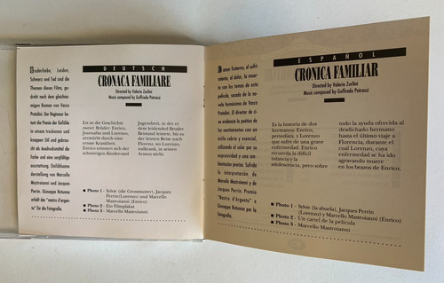 Cd Cronaca Familiare Soundtrack 1962 - Goffredo Petrassi Imp (Usado)