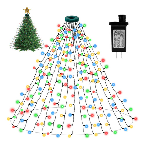 Luces De Rbol De Navidad, 400 Luces Led De 16 Cadas X 6.6 Pi