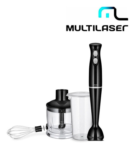 Mixer 3 Em 1 Gourmet Preto 127v 350w Multilaser Fp05