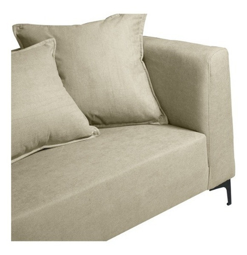 Sofá Cordelia 2 Cuerpos Felpa Beige