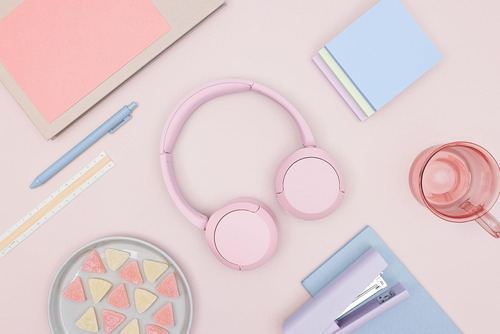 Sony Wh-ch520 Auriculares Bluetooth Usb- C, De Color Rosa