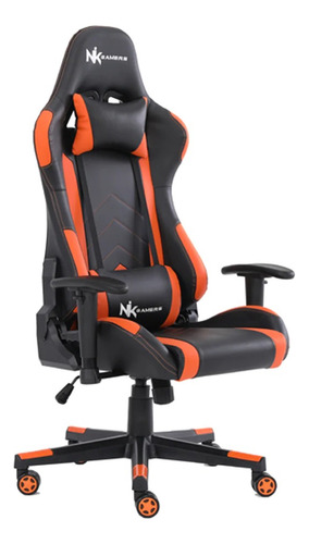 Silla de escritorio Nikgamers Alpha gamer  naranja