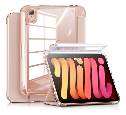 Funda Para iPad Mini 6 - Oro Rosa/transparente