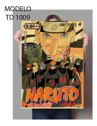 Naruto Anime Del Pasado Fotografía  Póster  
