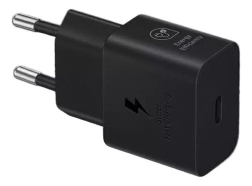 Carregador De Parede Samsung Usb-c 25w Power S/ Cabo Preto