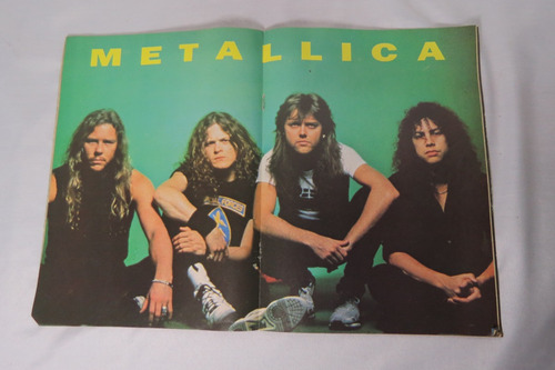 Revista Metal Incluye Póster De Metallica Año 1988