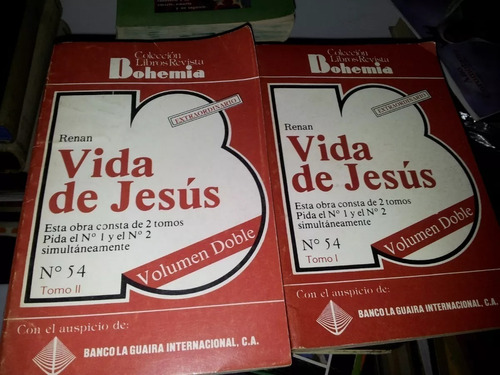 Vida De Jesús.renan.dos Tomos