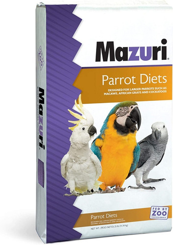 Alimento Balanceado Loros Y Guacamayas 11.34 Kg Mazuri Piens