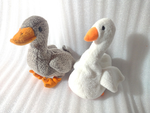 Pack Peluches Ty Pato Honks Y Cisne Gracie Ty Beanie Babies 