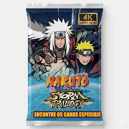 Kit 400 Cards Naruto - Storm Trilogy Bater Bafo E Colecionar