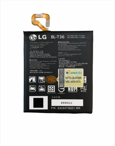 Flex Carga Bateria LG K11 Plus X410 Bl-t36 Nf-e