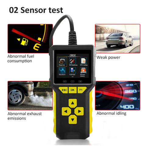 Scanner Genérico 2 Em 1 Obd2, Leitor De Código De Motor De