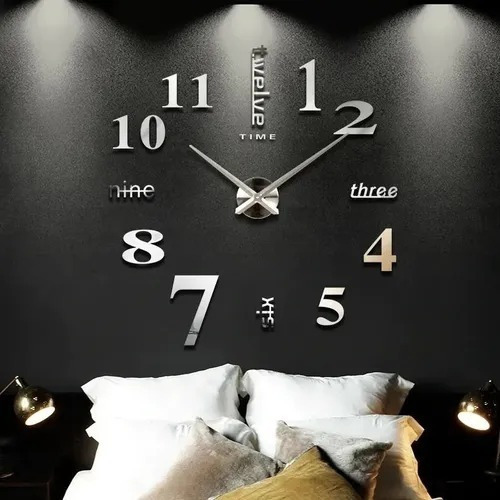 Reloj De Pared 3d Grande N.i