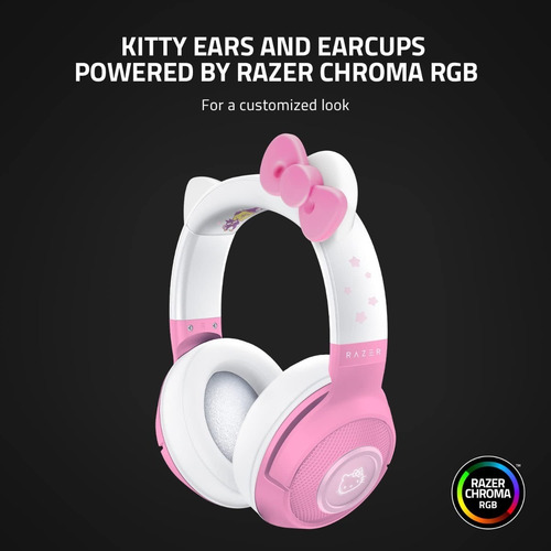 Imagen 4 de 7 de Auricular Razer Kraken Bt Hello Kitty & Friends Rgb Bt 5.0