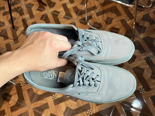 Tenis Vans Color Gris #28 Para Hombre