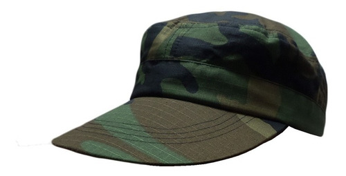 Gorra Camuflada Verde Militar / Camping / Airsoft / Talla 55