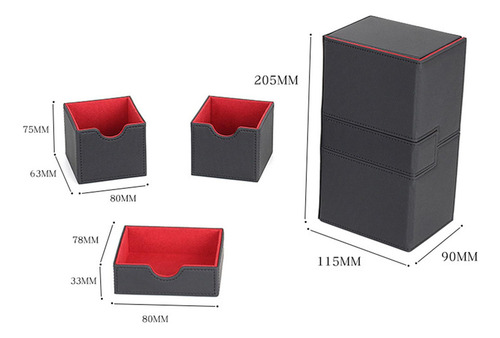 Card Deck Box Large Twin Flip Deck Case Para Tarjeta