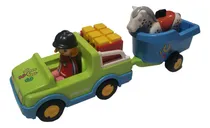 Comprar Playmobil 123 Auto Trailer Jineta Con Caballo Junior