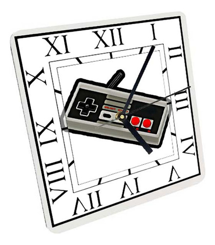 Reloj Madera Brillante Pared Y Mesa Diseño 8 Bits A15