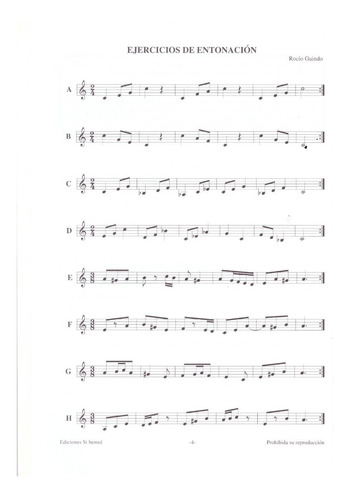 Lenguaje Musical Melódico 4, Grado Elemental.