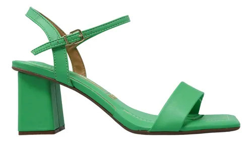 Sandalias De Tacon Verdes Zapatos Mujer Vizzano 6455101 Cuotas