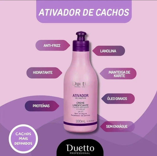 Cabelos Crespos Ou Ondulados Ativador De Cachos 330ml