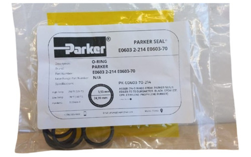 Sello O-ring Oring Parker E0603 2 214 (5) Unidades Epdm