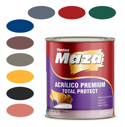 Tinta Para Parede Fosca Total Protect Lavável Antimofo 800ml