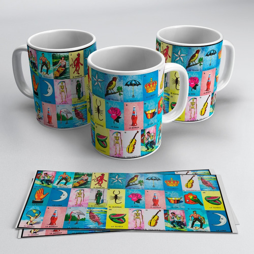 Imagen 3 de 6 de Taza Loteria Méxicana Envio Gratis