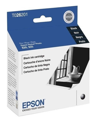 Cartucho De Tinta Epson T026201 T026 Original Color Negro