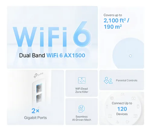 Router Mesh Ia Wi-fi 6 Tp-link Deco X10 Doble Banda Ax1500