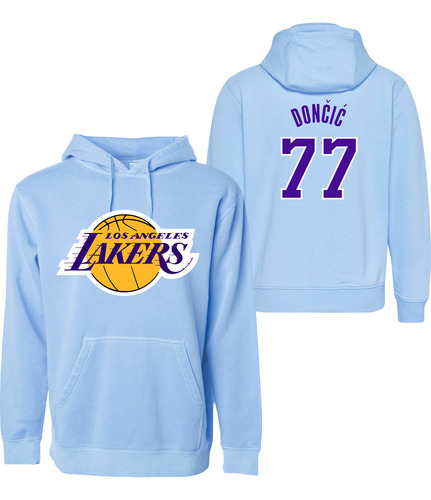 Sudadera Angeles Lakers Doncic 77 Hoodie Unixes Colores Nba