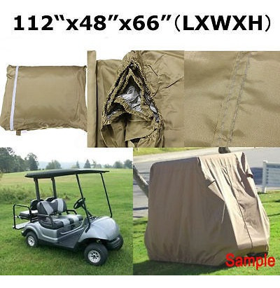 112'' 4 Pasajeros Golf Carro Cubierta Almacenamiento Imperme