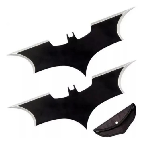 Pack 2 Shuriken Batman Estrella Lanzamiento Batarang Grande