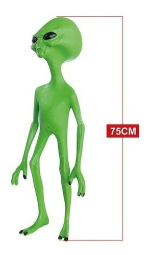 Imagem 3 de 3 de Boneco Alienígena Et Extraterrestre Verde Decoração Verde