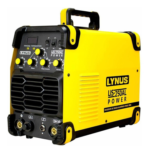 Máquina de solda inverter Lynus LIS-250AL amarela e preta 50Hz/60Hz 220V