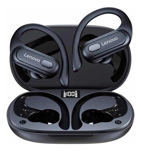 Auriculares inalámbricos Lenovo Xt60 True Bluetooth 5.3, color negro, luz de agua