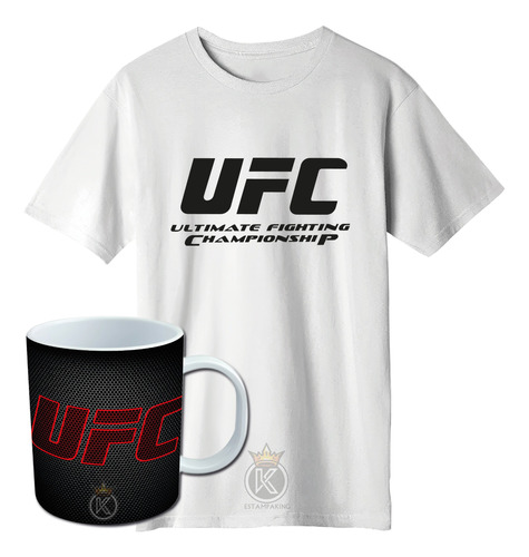 Polera Ufc + Tazon - Pelea - Deporte - Estampaking