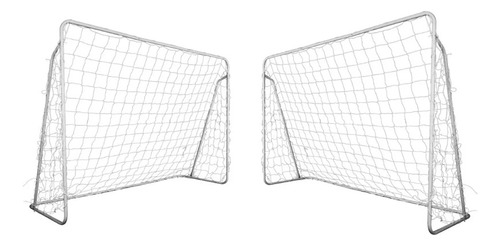 Pack De 2 Arcos De Futbol Metalico 213x150x75 Cm. Con Red