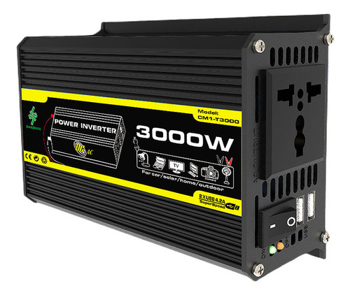 Inversor De Coche, Convertidor De Potencia Dc12v A Ac220v