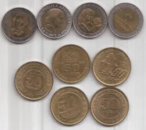 Comprar 9 Monedas Conmemorativas Argentinas De 1 Peso Y 50 C