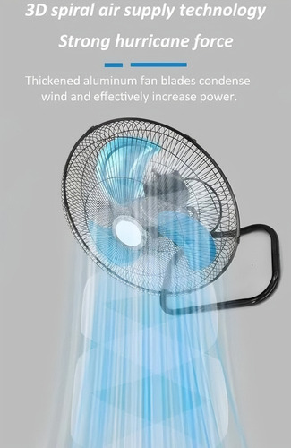 Ventilador 19 Pulgadas Pedestal Piso Pared 3 En 1 Aspas Metálica 3 Velocidades Movimiento Oscilatorio Potencia De 55w Ventilador 3 En 1 Amoloria H500/n, 45cm De Diámetro 127v