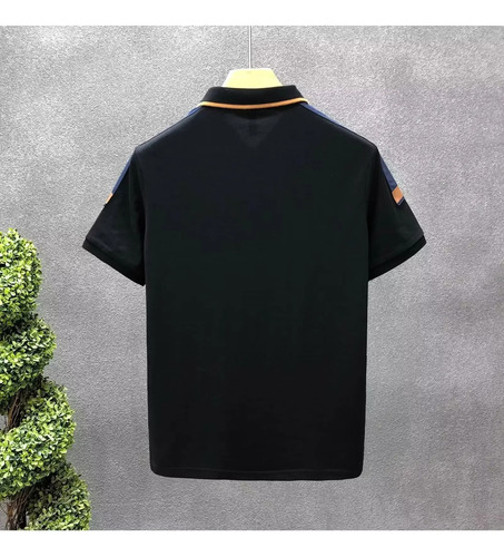 Polo Casual De Manga Corta Con Cuello Fresco Para Hombre