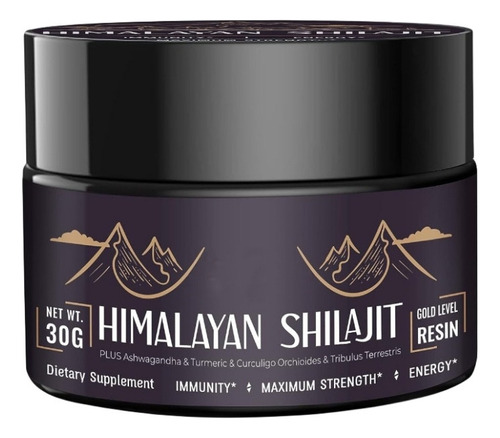 Pure Shilajit Resin With 85+ Humic Acid Supplement Gel 30g