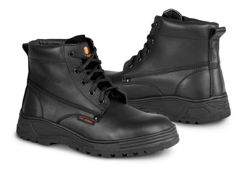 Bota Hombre Industrial Trabajo Tactico Pro Work 7401 Negro