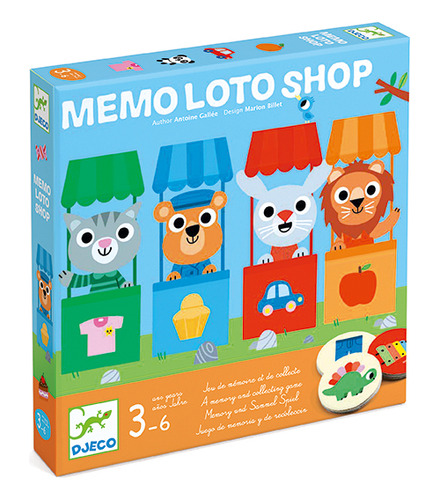 Memo Loto Shop  - Juego De Mesa - Djeco - Dj08537