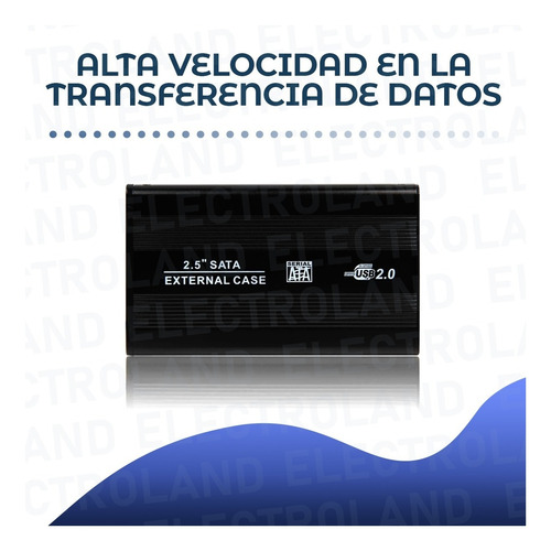 Imagen 8 de 10 de Case Disco Rigido Usb 2.0 Externo De 2.5 Gabinete Sata