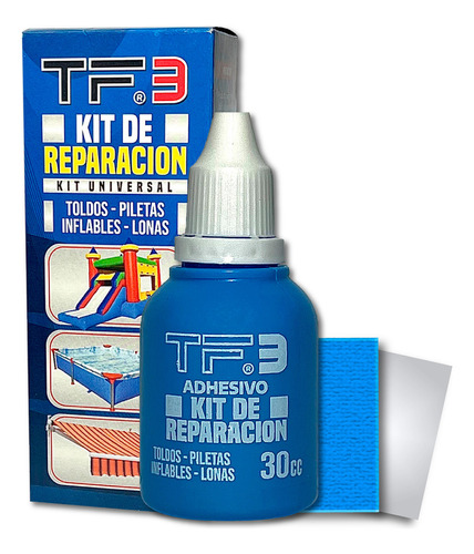 Kit Reparación Piletas Lona Toldos Inflables Juguetes Playa